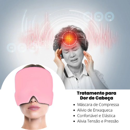 Touca de Compressão Terapêutica Alivio Dor de Cabeça HeadEase