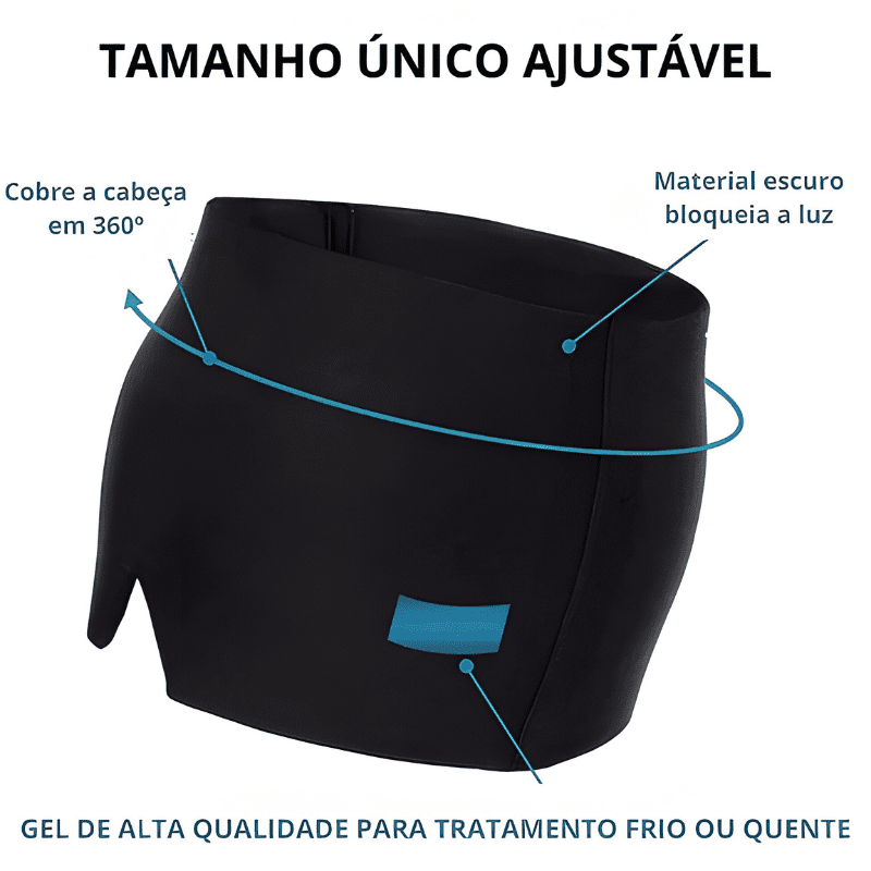 Touca de Compressão Terapêutica Alivio Dor de Cabeça HeadEase